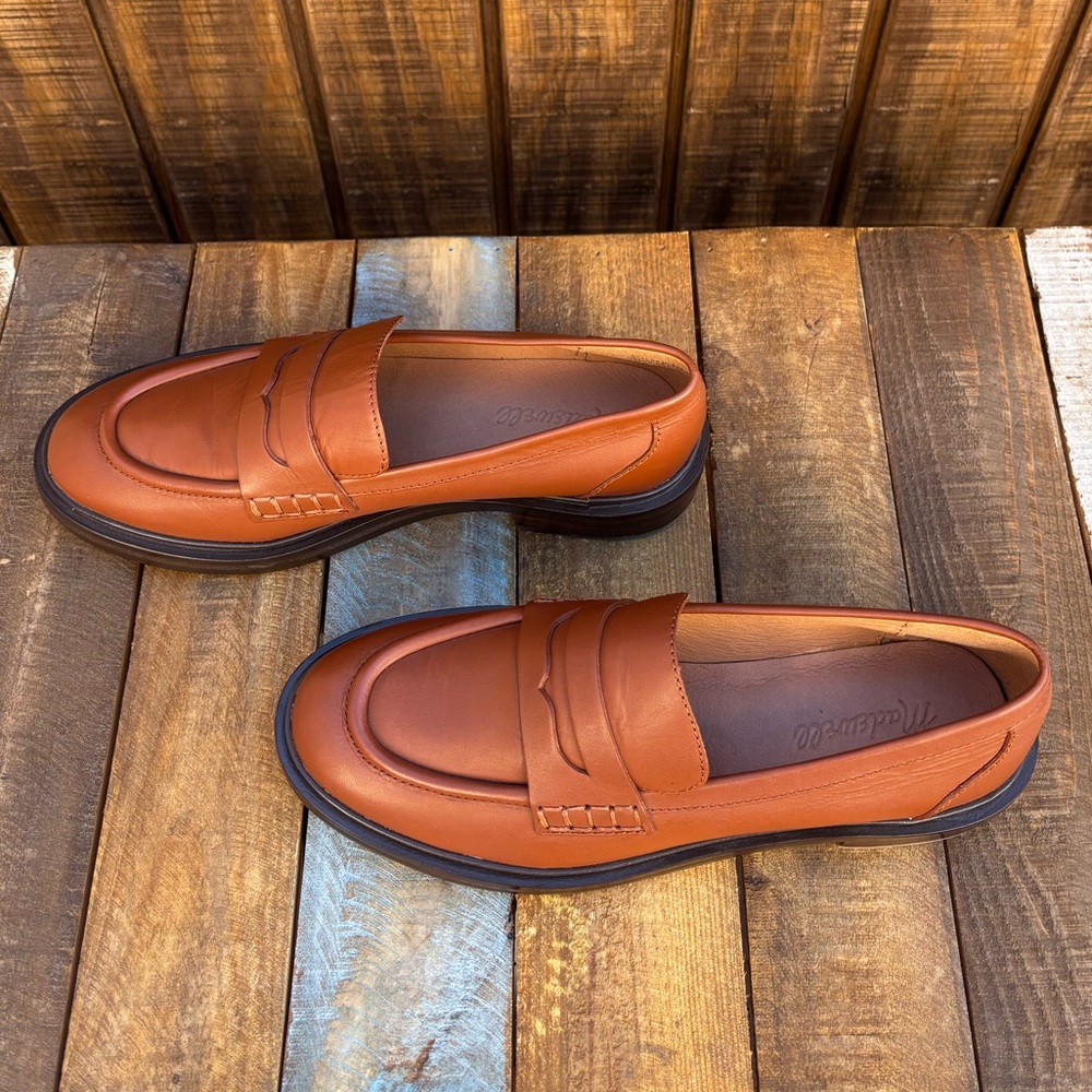 Madewell Tan Leather Loafers - Picture 6 of 15